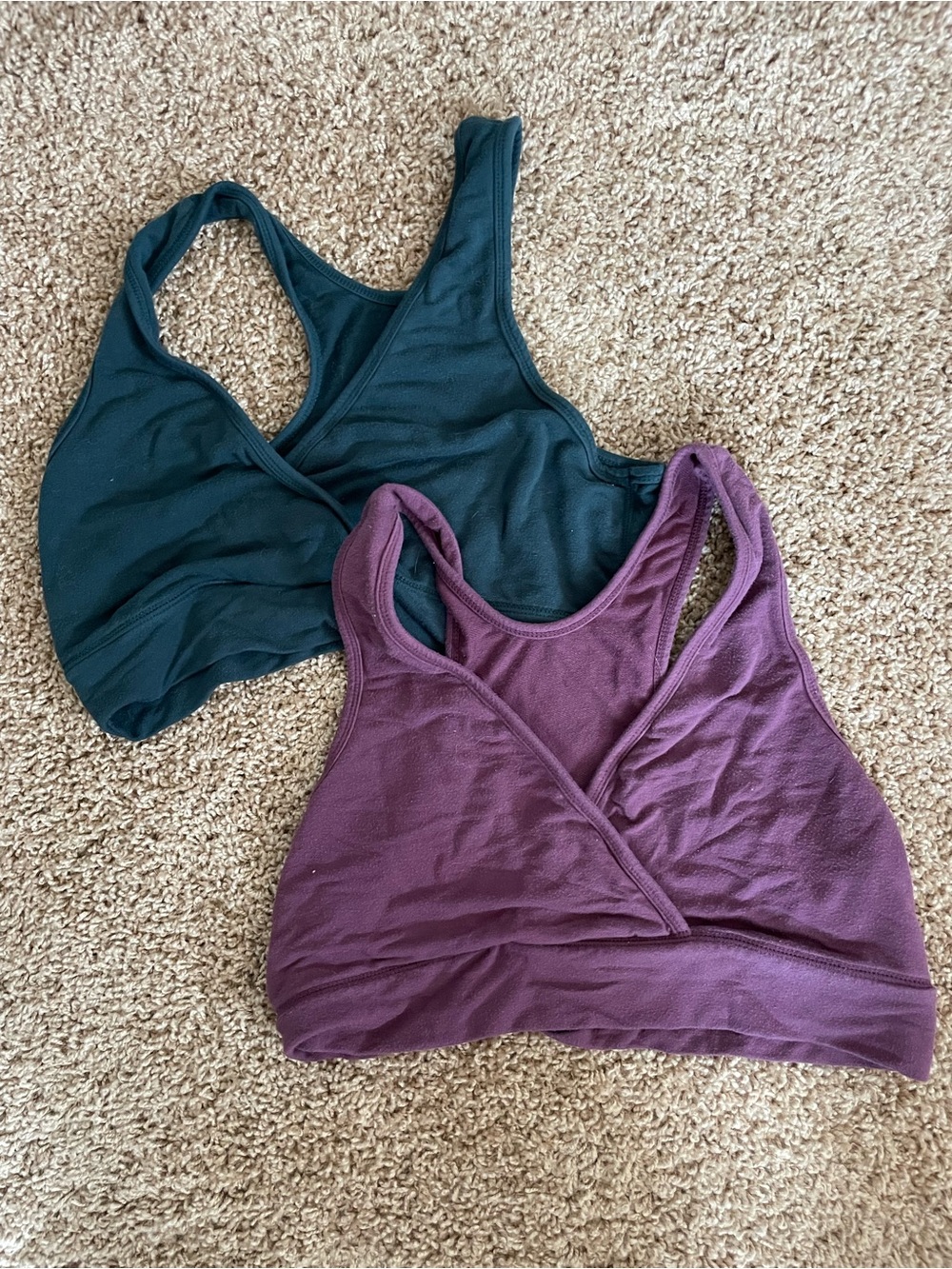 Kindred Bravely Teal and Plum Nursing Bralette Set